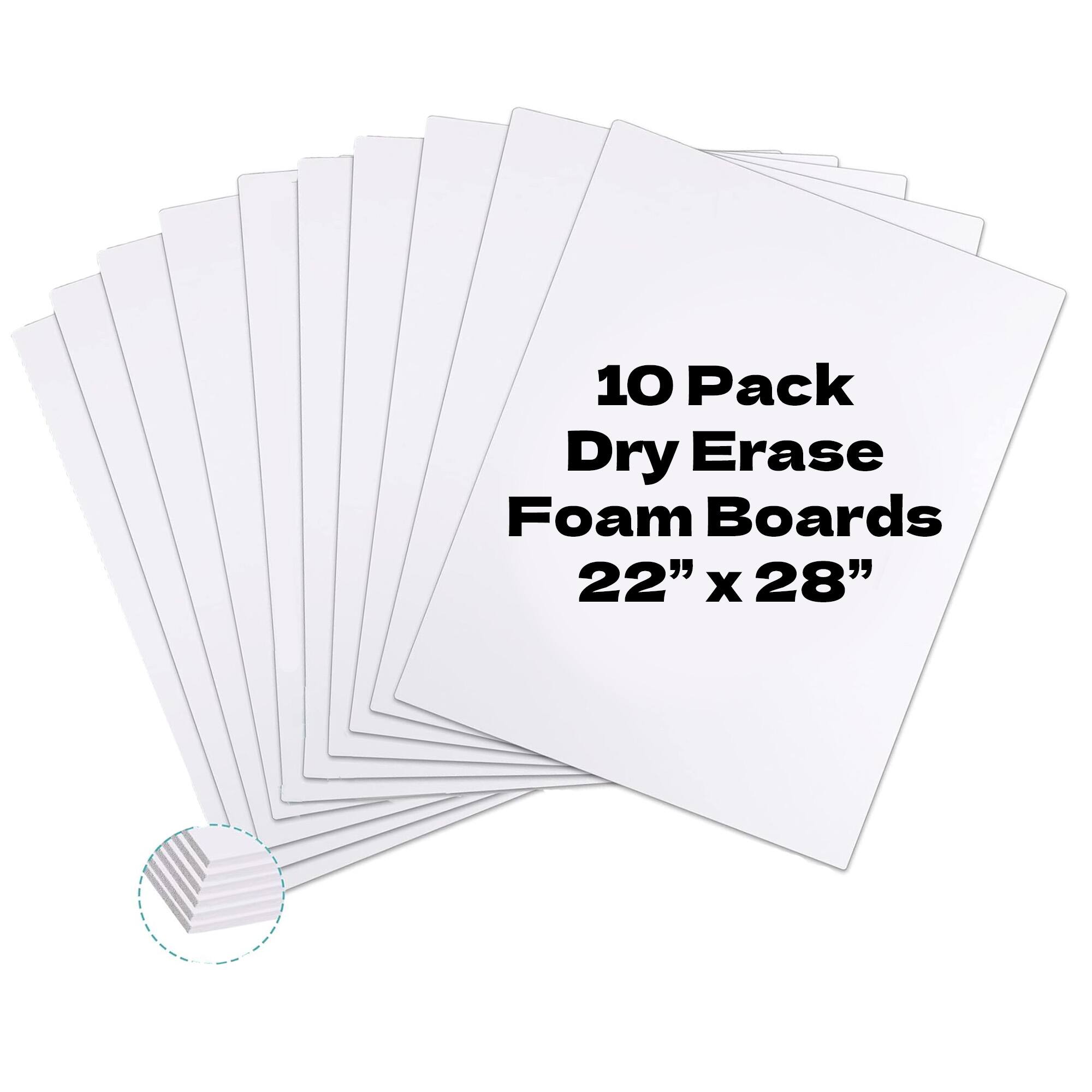 ArtSkills® 10 Pack 22" x 28" Poster & Presentation Dry Erase Foam Board